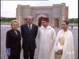 Le prince sidi Mohamed avec CHIRAC a meknesالحسن الثاني