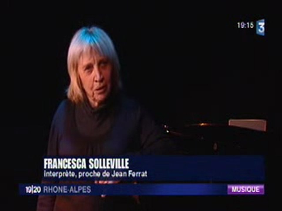 Quand Francesca Solleville parle de Jean Ferrat