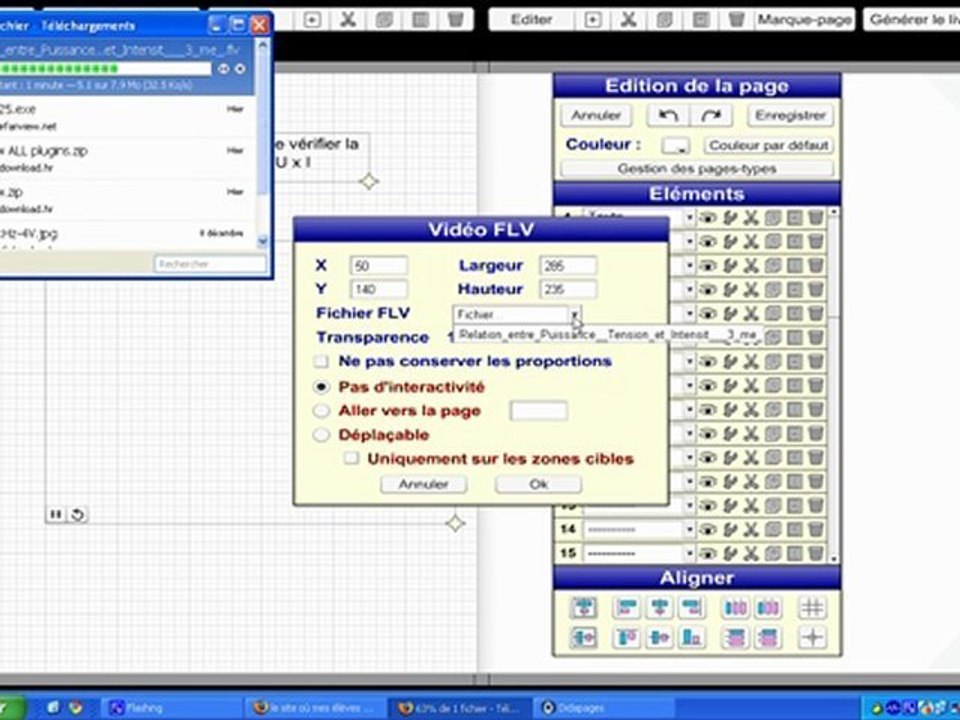 Insertion d'une vidéo dans un livre Didapages