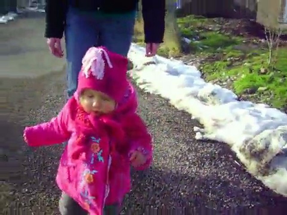 Lucie en promenade