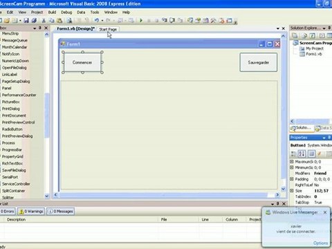 Tuto Programme vb 2008 Pour Capturer L'ecran