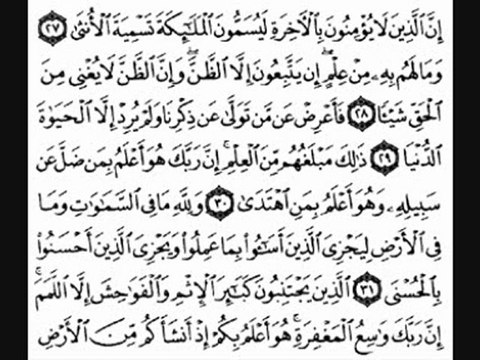 سورة النجم بصوت القارئ سعد الغامدي