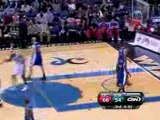 Brendan Haywood grabs the rebound and drives down the lane f
