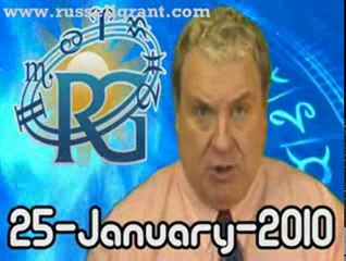 RussellGrant.com Video Horoscope Taurus January Monday 25th