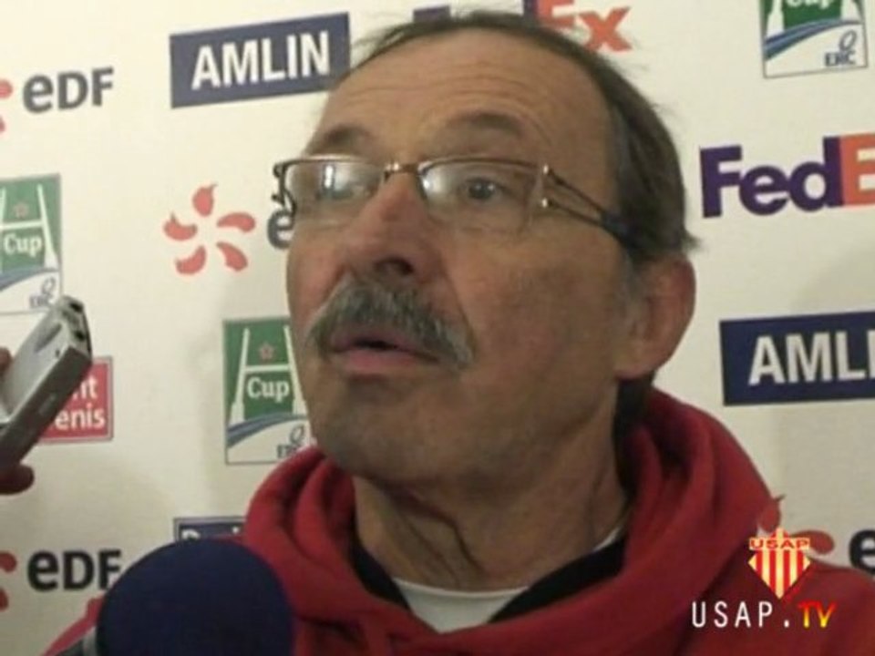 réaction  après match USAP TREVISE