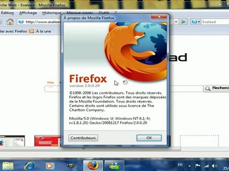Firefox 2 -> 3.6 via l'utilitaire de màj