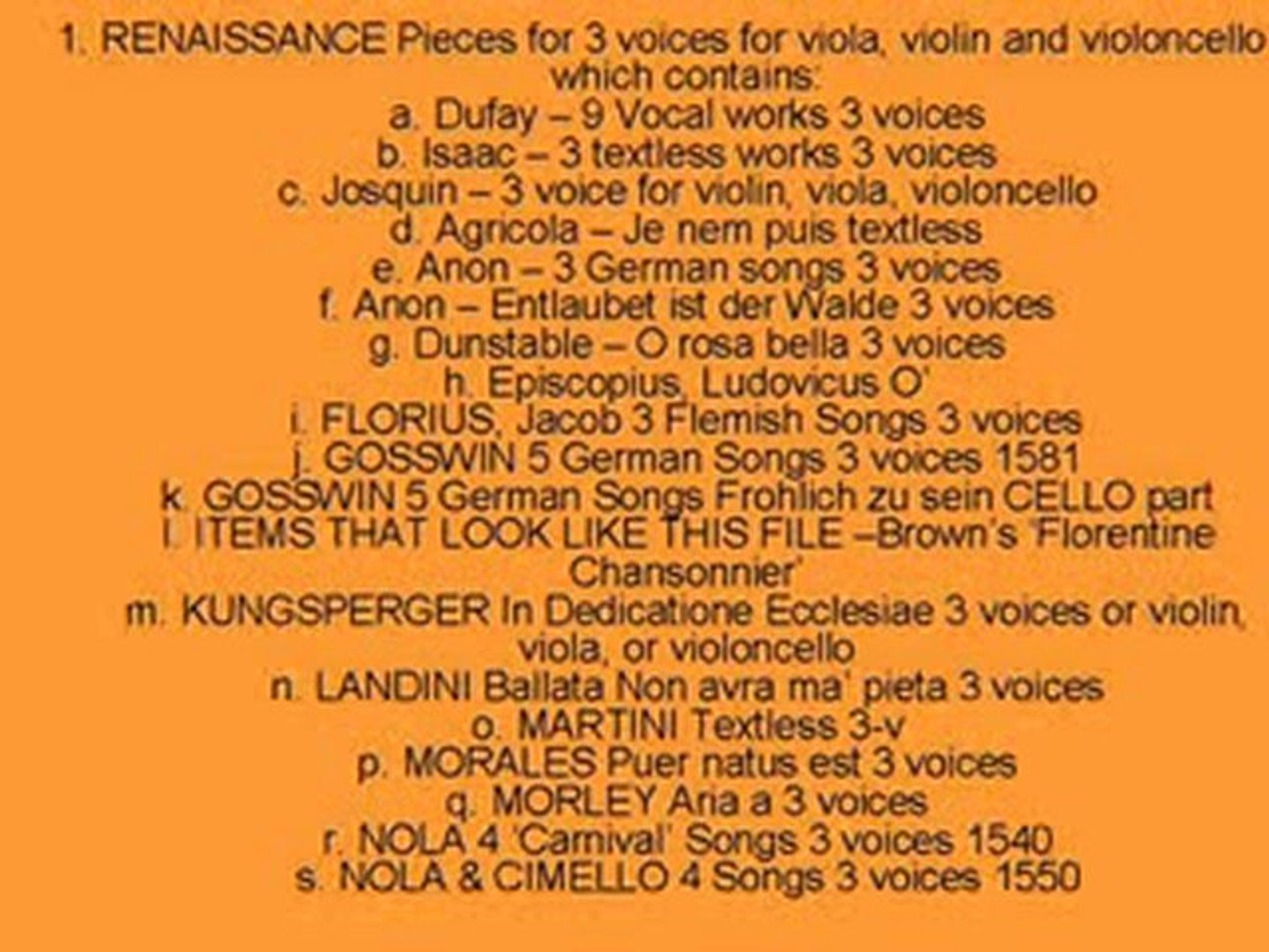 ⁣Viola, Violin and Cello Music Sheet