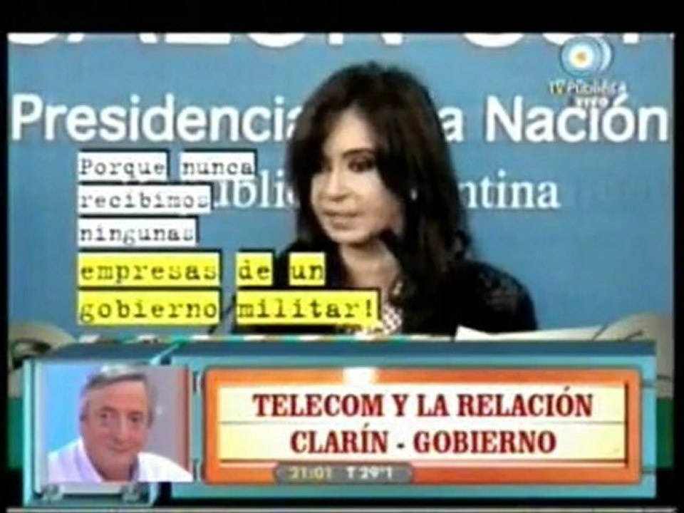 Kirchner, en Seis, Siete 8:00 3ª Parte