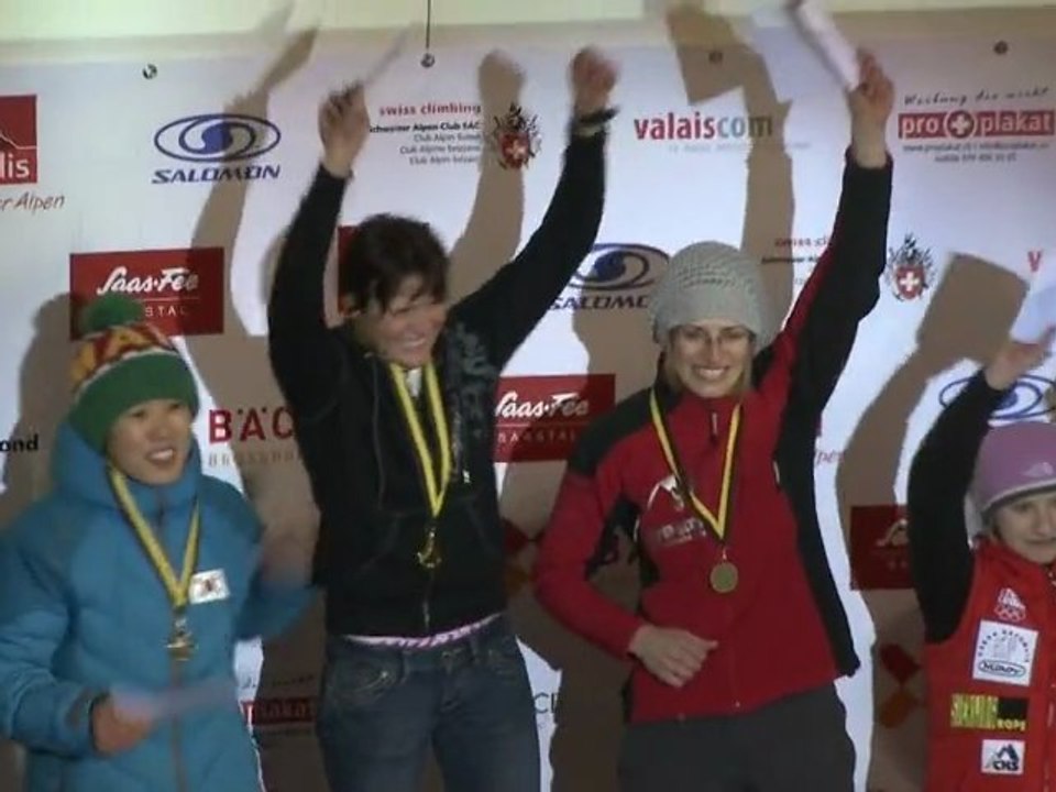 Saas Fee Ice Climbing World Cup 2010 - S. Maureau - Final