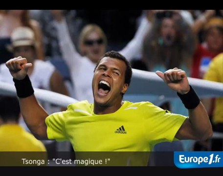Jo-Wilfried Tsonga savoure sa victoire en 8e de finale à Melbourne