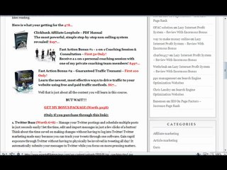 Clickbank Affiliate Loophole Review