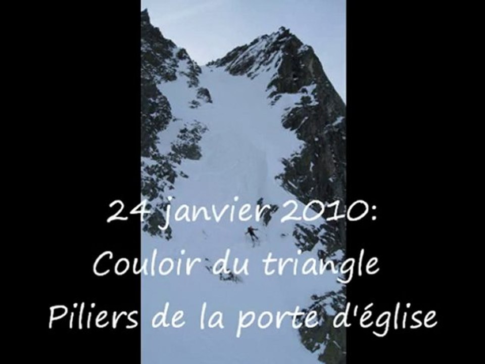 Couloir du triangle + montagne d'oule.