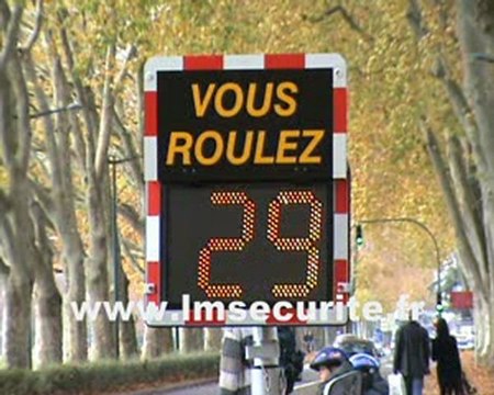 RADAR PEDAGOGIQUE LUMINEUX DE VITESSE VIASIS MINI6