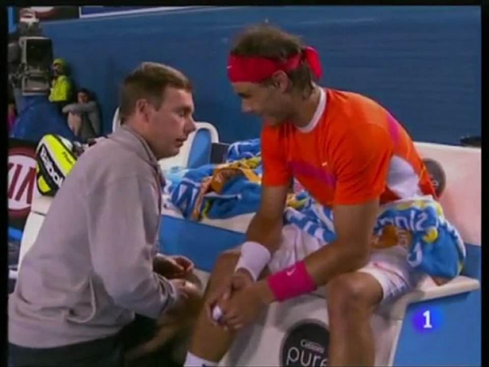 Rafa Nadal vs. Andy Murray 3-6, 6-7(2), 0-3 y retirada