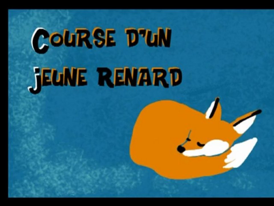 Running red fox