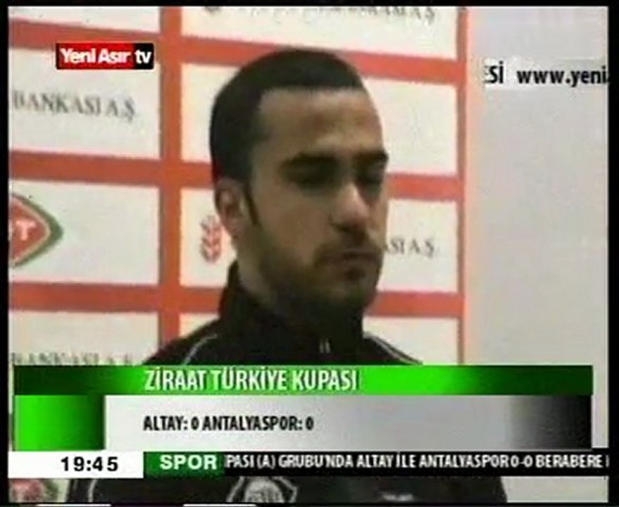 ALTAY 0-0 antalya   fuat yaman maç sonu