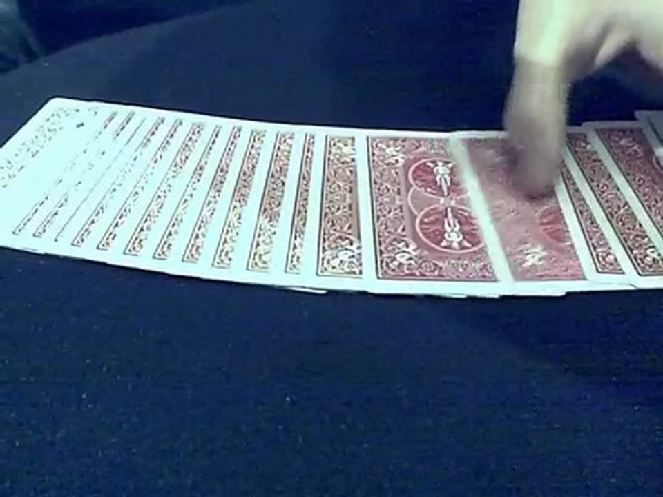 la carte retournée + disparition d'un billet...ou pas