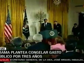 Obama planea congelar gasto público por 3 años