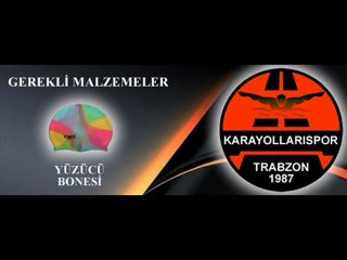 Karayollarıspor yüzme takımı kayıt için gerekli malzemeler.
