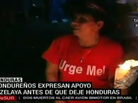 Manifiestan apoyo a Zelaya en Tegucigalpa