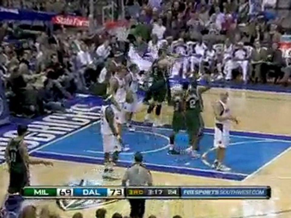 Brandon Jennings is fouled as he drives the lane and gets th