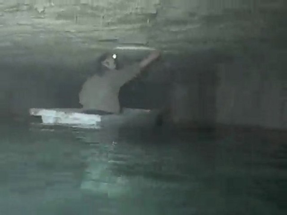 Sous l'eau en carrière