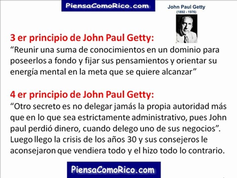 Video Homenaje a: John Paul Gettty