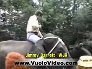 Jimmy Barrett WJR Detroit Radio Sits On An Elephant