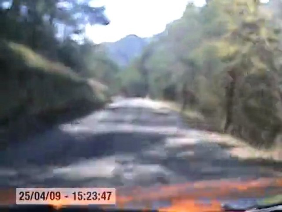 Camera embarquee Col de Braus - La cabanette 205 F2013