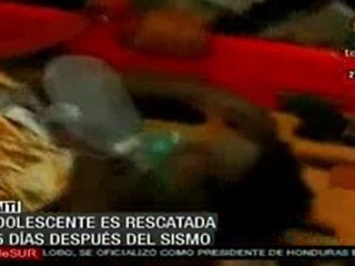 Haití: 15 días después del sismo rescatan a una joven