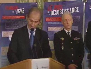 Inauguration par Hubert Falco de l'exposition sur les Justes