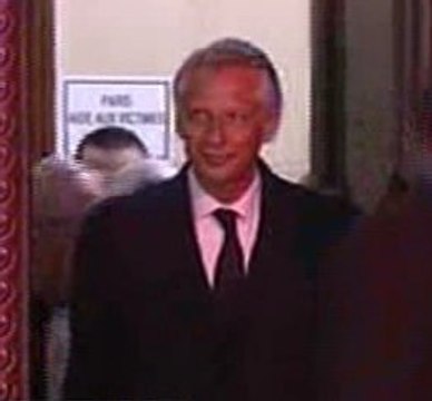 l'arrivée de Villepin au procès Clearstream