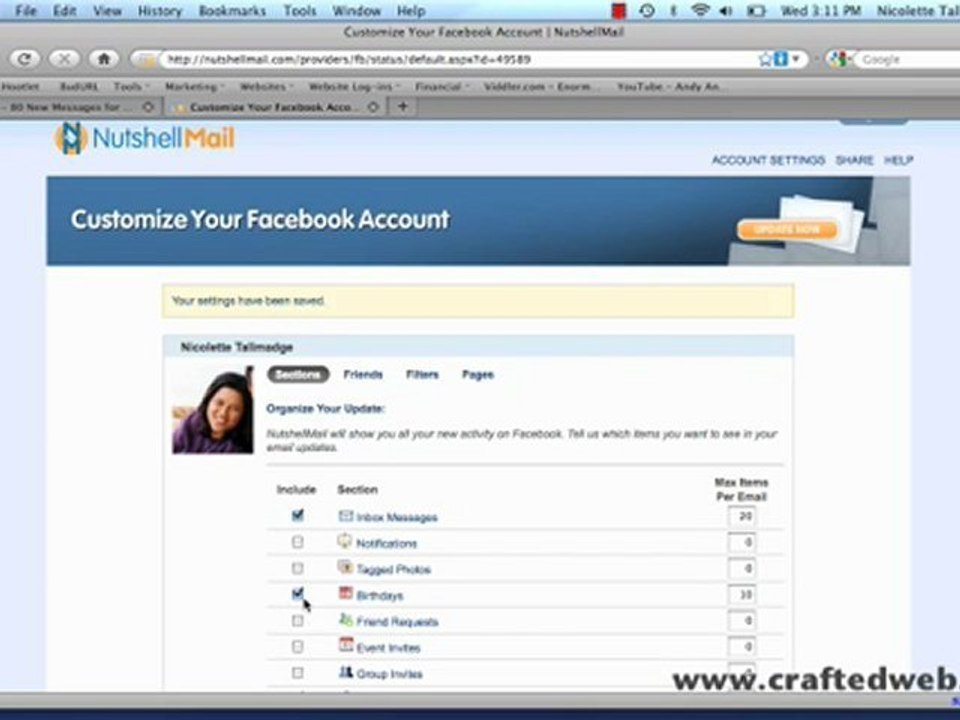 Tracking Your Social Networking with Nutshell Mail