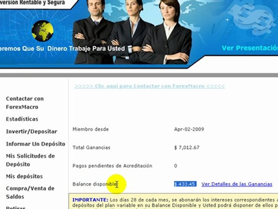 Testimonio de ForexMacro para el Mes de Enero 2010