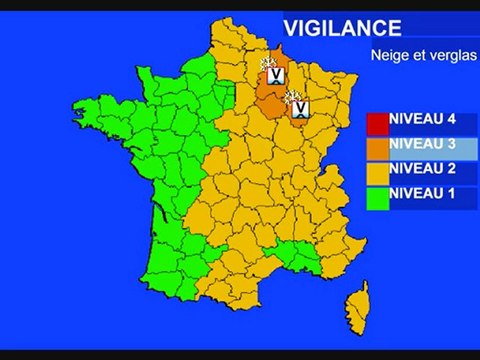 Météo 29 janvier 2010: vigilance neige