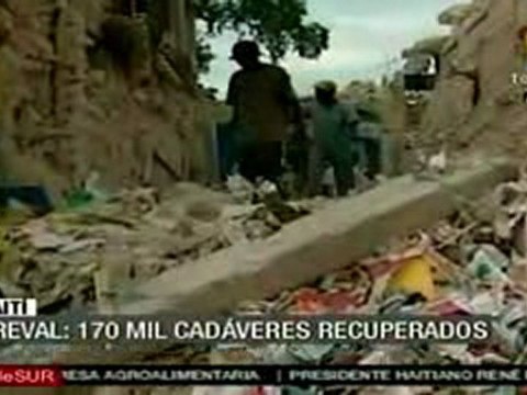 Preval: 170 mil cadáveres rescatados