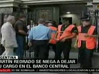 Martín Redrado se niega a dejar cargo en Banco Central