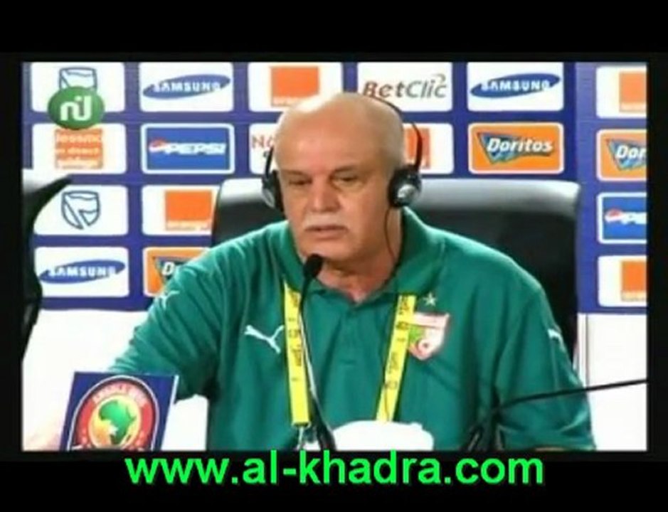 Saadane aprés match algerie-egypte