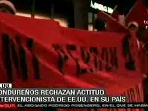 Hondureños se manifiestan en Estados Unidos