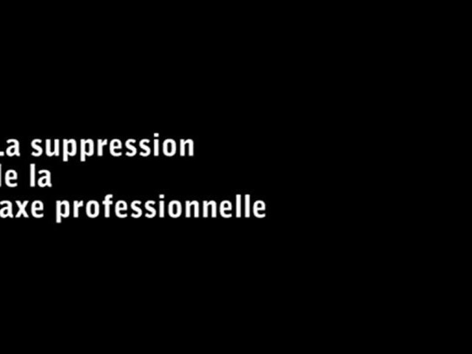 LA REFORME DE LA TAXE PROFESSIONNELLE