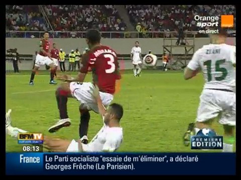 egypte algerie demi final can 2010 rection supportaires buts