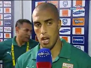 REACTION DE MANSOURI APRES ALGERIE-EGYPTE (0-4)