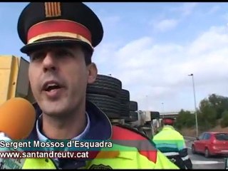 290110 accident A2 camio de gran tonatge.