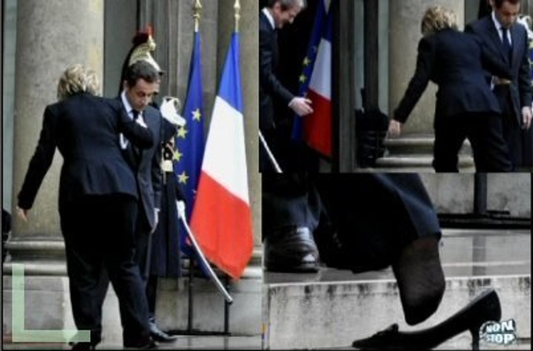 Quand Hilary clinton se vautre.... Sarkozy se marre