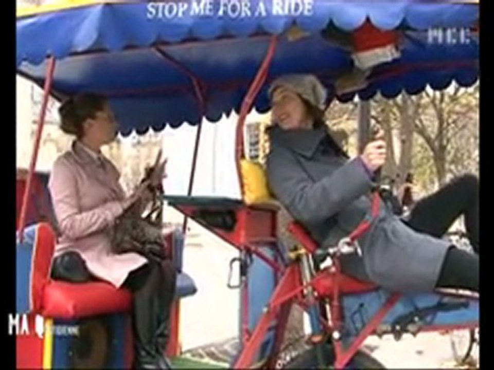 MCEtv Chronique Amandine les taxis vélos