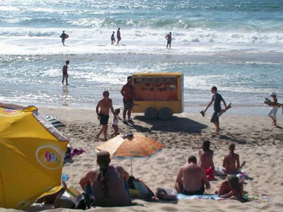 A la plage à Biscarrosse dans les Landes