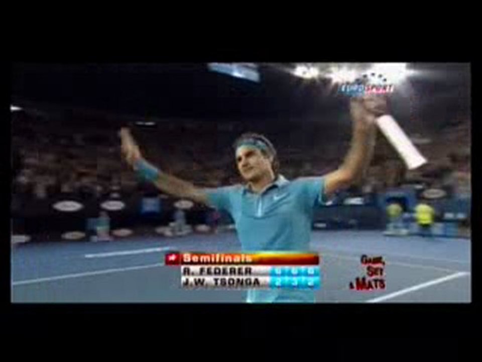 TENNIS Australian Open - TSONGA vs FEDERER