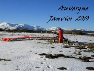 Paramoteur Auvergne janvier 2010