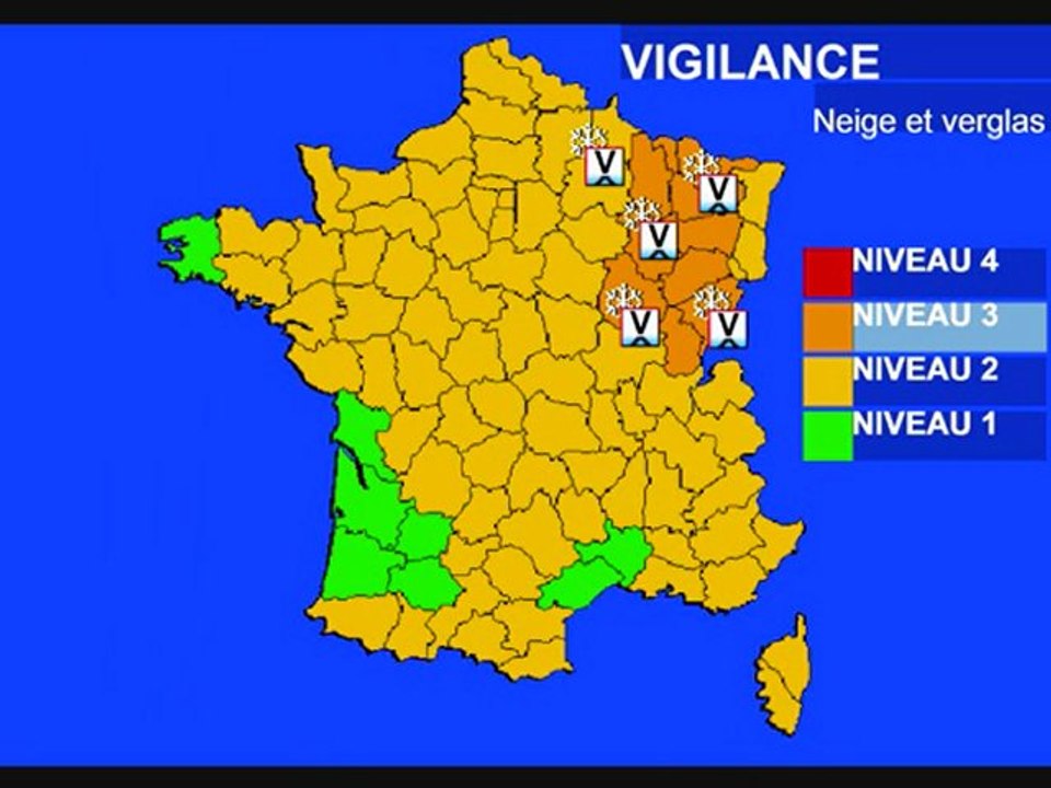 Météo 30 janvier 2010: vigilance neige