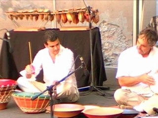 Fin du concert Terres qui chantent à Lyon avec des udu drum